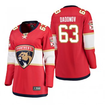 Women's Evgenii Dadonov #63 Florida Panthers Home Breakaway Player Red Bargain Jersey