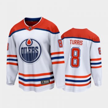 Men's Edmonton Oilers Kyle Turris #8 Special Edition White 2021 Jersey