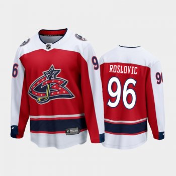 Men's Columbus Blue Jackets Jack Roslovic #96 Special Edition Red 2021 Breakaway Jersey