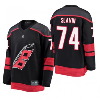 Youth Carolina Hurricanes Jaccob Slavin #74 2019 Alternate Cheap Breakaway Player Jersey - Black