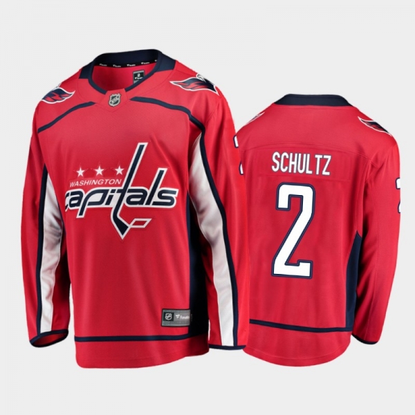 Washington Capitals Justin Schultz #2 Home Red 2020-21 Breakaway Player Jersey