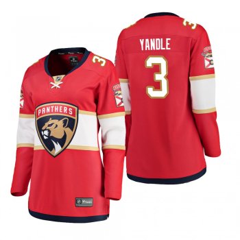 Women's Keith Yandle #3 Florida Panthers Home Breakaway Player Red Bargain Jersey