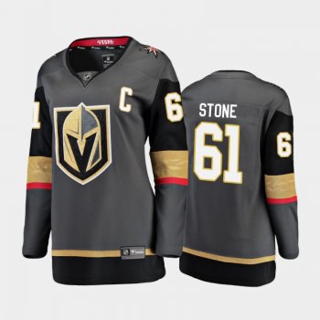 Women Vegas Golden Knights Mark Stone #61 Home 2021 Captain Jersey - Black