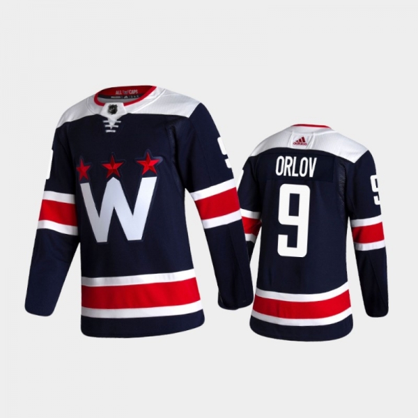 Men's Washington Capitals Dmitry Orlov #9 Alternate Navy 2020-21 Authentic Jersey