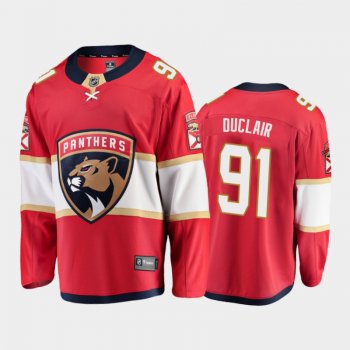 Men's Florida Panthers Anthony Duclair #91 Home Red 2020-21 Breakaway Player Jersey