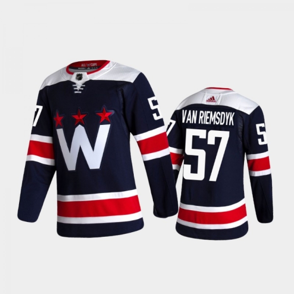 Men's Washington Capitals Trevor van Riemsdyk #57 Alternate Navy 2020-21 Authentic Jersey