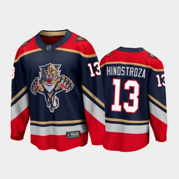 Men's Florida Panthers Vinnie Hinostroza #13 Special Edition Blue 2021 Jersey