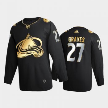 Colorado Avalanche Ryan Graves #27 2020-21 2021 Golden Edition Black Limited Authentic Jersey