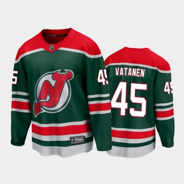 Men's New Jersey Devils Sami Vatanen #45 Special Edition Green 2021 Jersey