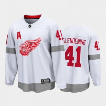 Men's Detroit Red Wings luke glendening #41 Special Edition White 2021 Jersey