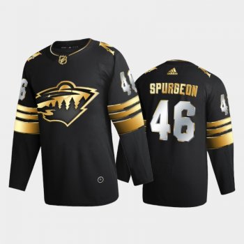 Minnesota Wild Jared Spurgeon #46 2020-21 Golden Edition Black Limited Authentic Jersey