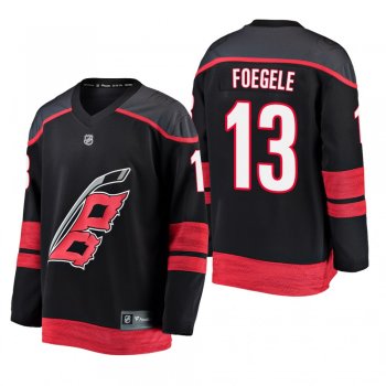 Youth Carolina Hurricanes Warren Foegele #13 2019 Alternate Cheap Breakaway Player Jersey - Black