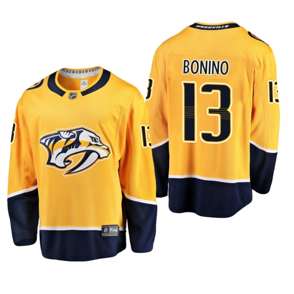 Youth Nashville Predators Nick Bonino #13 Home Low-Priced Breakaway Player Gold Jersey