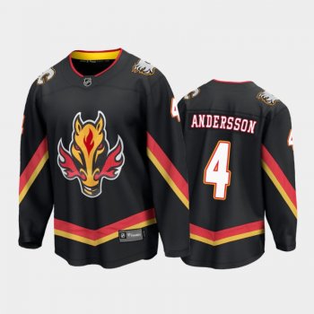 Men's Calgary Flames Rasmus Andersson #4 Special Edition Black 2021 Breakaway Jersey