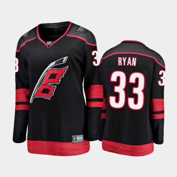 Women's 2021 Carolina Hurricanes Joakim Ryan #33 Alternate Jersey - Black