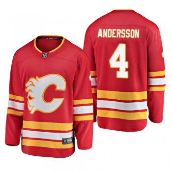 Youth Calgary Flames Rasmus Andersson #4 2019 Alternate Cheap Breakaway Player Jersey - Red