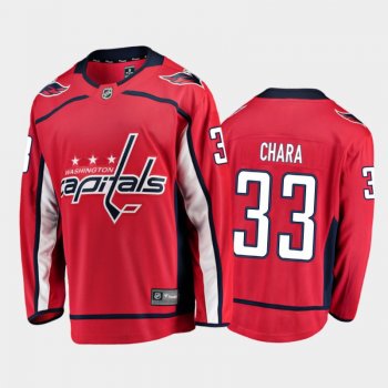 Men's Washington Capitals Zdeno Chara #33 Home Red 2020-21 Breakaway Player Jersey