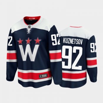 Men's Washington Capitals Evgeny Kuznetsov #92 Alternate Navy 2020-21 Premier Player Jersey