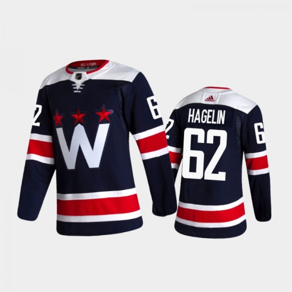 Men's Washington Capitals Carl Hagelin #62 Alternate Navy 2020-21 Authentic Jersey