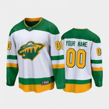 Men's Minnesota Wild Custom #00 Special Edition White 2021 Jersey