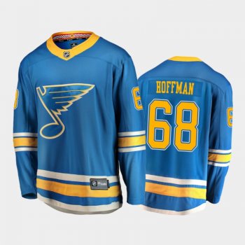 Men's St. Louis Blues Mike Hoffman #68 Alternate Blue 2020-21 Breakaway Player Jersey