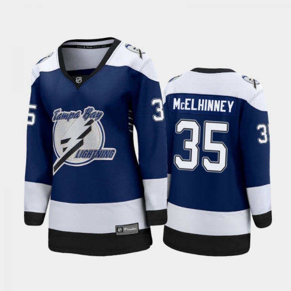 Women's 2021 Tampa Bay Lightning Curtis McElhinney #35 Special Edition Jersey - Blue