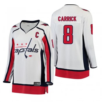 Women's Alex Ovechkin #8 Washington Capitals Away Breakaway Player White Bargain Jersey