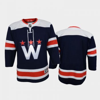 Youth Washington Capitals Alternate Replica Navy Jersey