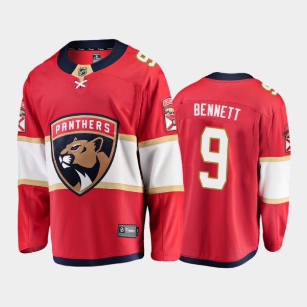 Men's Florida Panthers Sam Bennett #9 Home Red 2021 Jersey