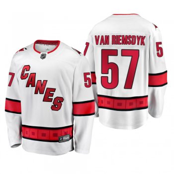 Carolina Hurricanes Trevor van Riemsdyk #57 Away White 2019-20 Breakaway Player Jersey