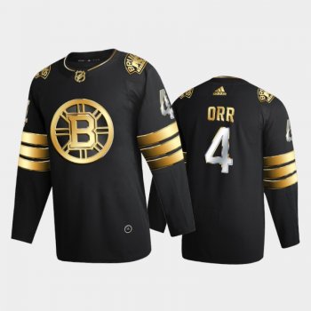 Boston Bruins Bobby Orr #4 2020-21 Retired Authentic Golden Black Limited Edition Jersey