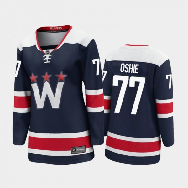 Women's 2020-21 Washington Capitals T.J. Oshie #77 Alternate Premier Player Jersey - Navy