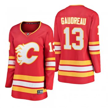 Women's Johnny Gaudreau #13 Calgary Flames 2018-19 Alternate Fanatics Branded Breakaway Red Bargain Jersey