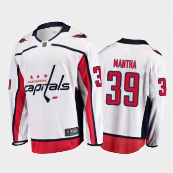 Men's Washington Capitals Anthony Mantha #39 Away White 2021 Jersey