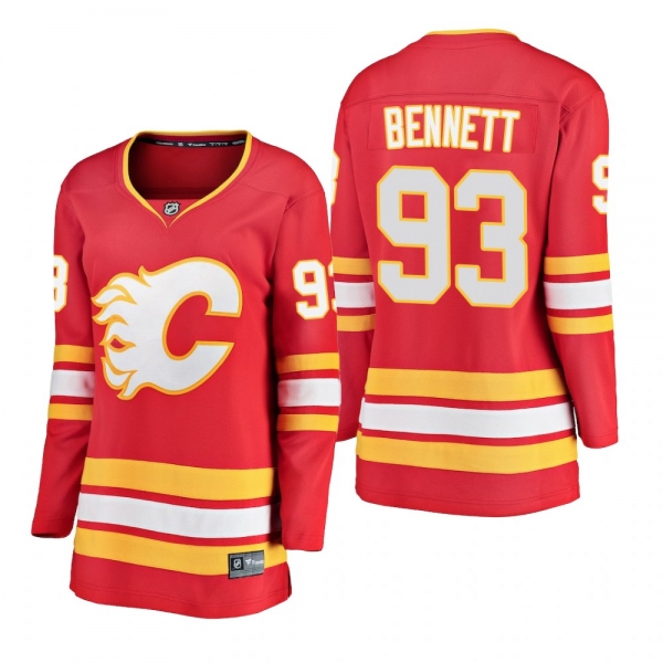 Women's Sam Bennett #93 Calgary Flames 2018-19 Alternate Fanatics Branded Breakaway Red Bargain Jersey