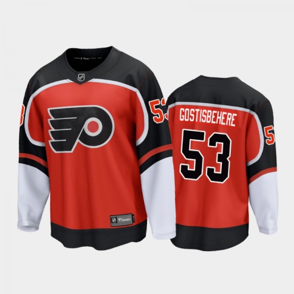 Men's Philadelphia Flyers Shayne Gostisbehere #53 Special Edition Orange 2021 Jersey