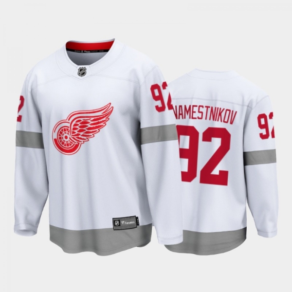 Men's Detroit Red Wings Vladislav Namestnikov #92 Special Edition White 2021 Jersey