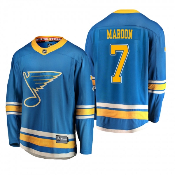 Men's St. Louis Blues Patrick Maroon #7 2018-19 Alternate Reasonable Breakaway Jersey - Blue