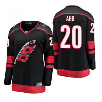 Women's Sebastian Aho #20 Carolina Hurricanes 2019 Alternate Breakaway Player Fanatics Branded Black Bargain Jersey