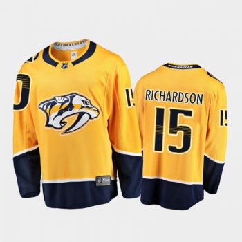 Nashville Predators Brad Richardson #15 Home Gold 2020-21 Breakaway Player Jersey