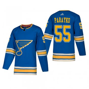 Men's St. Louis Blues Colton Parayko #55 2018-19 Alternate Reasonable Authentic Jersey - Blue