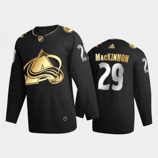 Colorado Avalanche Nathan Mackinnon #29 2020-21 2021 Golden Edition Black Limited Authentic Jersey