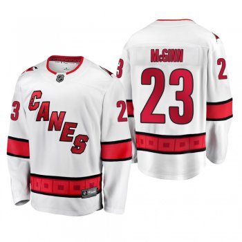 Carolina Hurricanes Brock McGinn #23 Away White 2019-20 Breakaway Player Jersey