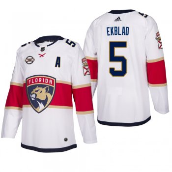 Men's Florida Panthers Aaron Ekblad #5 Away White Breakaway Player Cheap Jersey