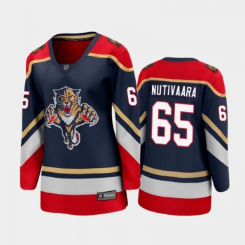 Women's 2021 Florida Panthers Markus Nutivaara #65 Special Edition Jersey - Navy