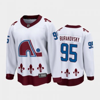 Men's Colorado Avalanche Andre Burakovsky #95 Special Edition White 2021 Breakaway Jersey