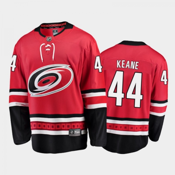 Men's Carolina Hurricanes Joey Keane #44 Home Red 2021 Jersey