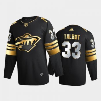 Minnesota Wild Cam Talbot #33 2020-21 Golden Edition Black Limited Authentic Jersey