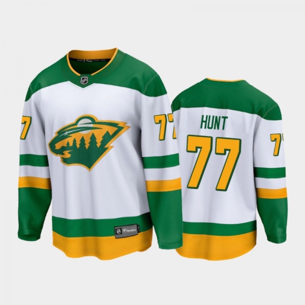 Men's Minnesota Wild Brad Hunt #77 Special Edition White 2021 Jersey