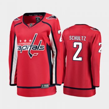 Women's 2020-21 Washington Capitals Justin Schultz #2 Home Breakaway Player Jersey - Red